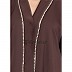 Islamic dress - Front open abaya in Coffee color Islamic dress - Front open abaya in Coffee color